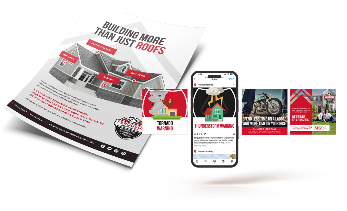 Ferguson Roofing mockups