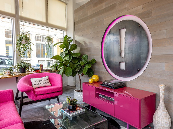 Think Tank PR and Marketing office lounge