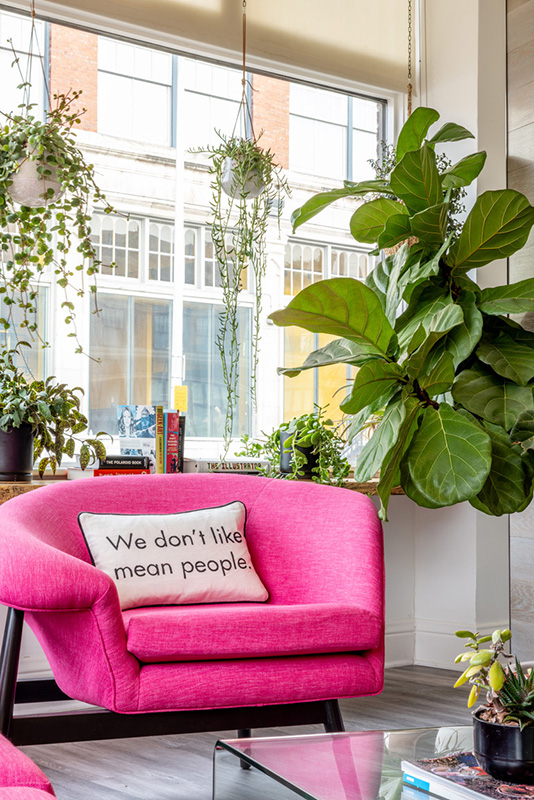 Think Tank PR and Marketing office lounge