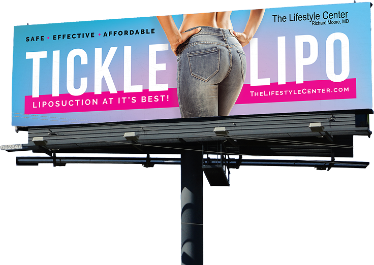 tickle lipo billboard